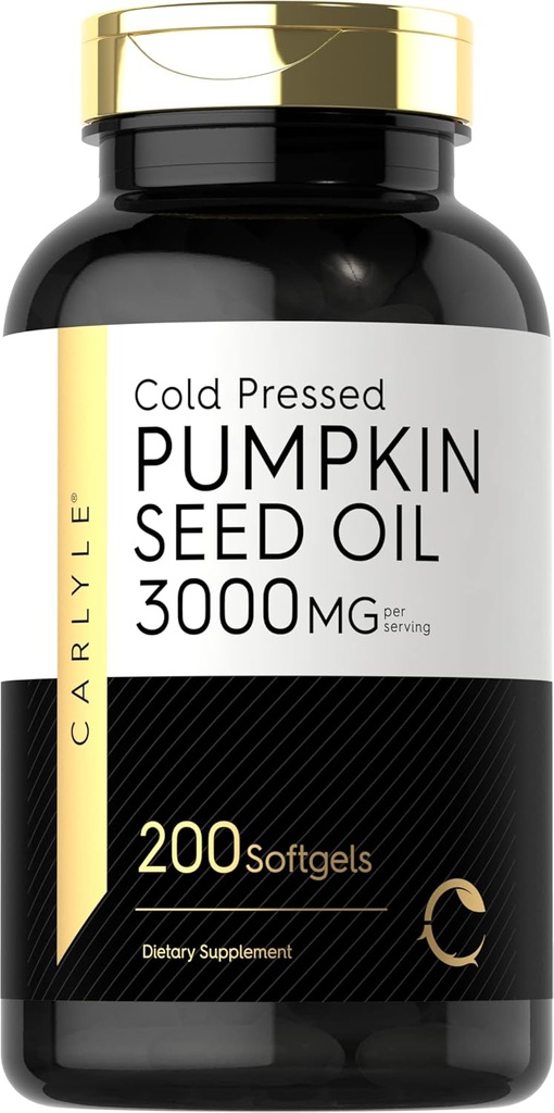 Carlyle Riley Seed Oil Capsules | 3000 mg | 200 Softgels | Essential Fatty Acids | Cold Pressed Diyetary Supplement | Non-GMO ve Gluten Ücretsiz Formula