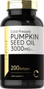 Carlyle Riley Seed Oil Capsules | 3000 mg | 200 Softgels | Essential Fatty Acids | Cold Pressed Diyetary Supplement | Non-GMO ve Gluten Ücretsiz Formula