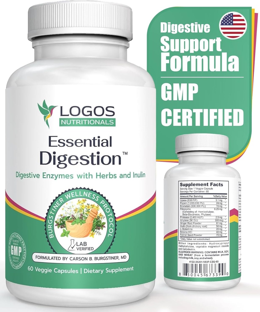 Temelde 90 Veggie Caps – Digestive ve Gut Health ve Relieve Digestive Issues - Erkekler ve Kadınlar için -
