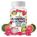 Magnezyum Glycinate Gummies 2500 mg - Sugar Free Magnezyum Pids Supplement with Vitamin D, B6, CoQ10 for Calm Mood & Sleep Support - 90 Watermelon Gummies 2500 mg - Sugar Free Magnezyum Pids Supplement with Vitamin D, B6, CoQ10 for Calm Mood & Sleep Support - 90 Watermelon Gummies