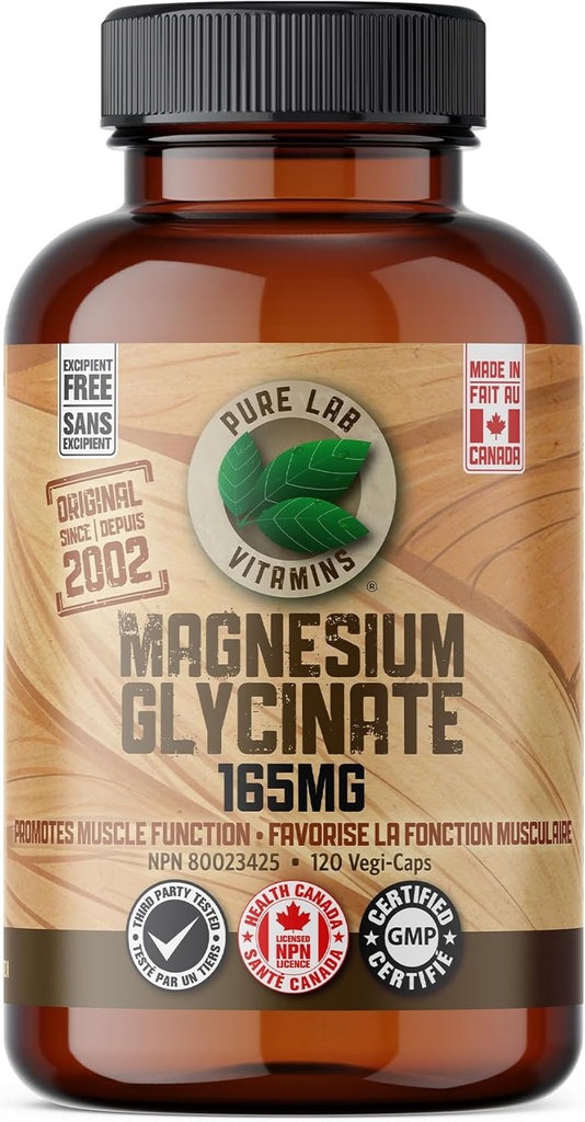 Magnezyum Supplement Capsules, 120 Kont, 165 mg capusles, hizmet başına 495 mg, Gluten Free, Made in Canada