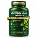 Ashwagandha Kompleksi GABA, L-Theanine & B6 ile 800 mg - Calm, Focus & Mood için Adaptojenik Destek - 60 Capsules - 600 mg - Non-GMO, Gluten-Free-Free-GMO, Gluten-Free