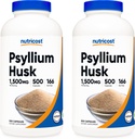 Nutricost Psyllium Husk 1500mg; 500 Κάψουλες (2 φιάλες)