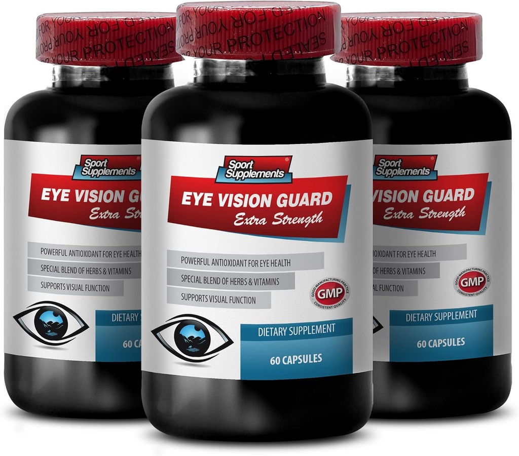 Eye Formula Lutein & zeaxanthin - Eye Vision Guard - Ekstra Kuvvet, Bilberry Supplement, Eye Vitamins for Vision, Bilberry Türleri, Bilberry ile Lutein, 3B 180 Caps