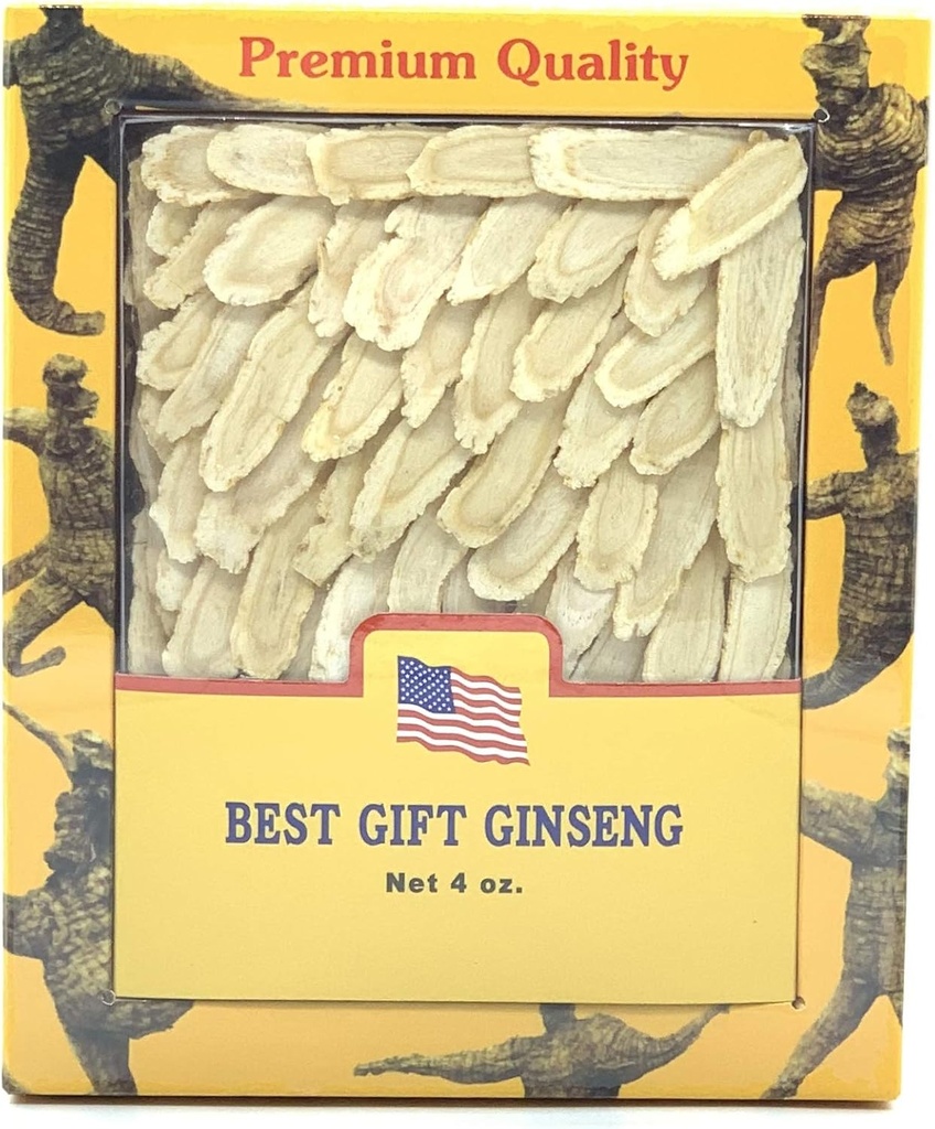 Sınıf A+ Hand Seçilmiş Amerikan Membran Slice Medium 4oz Box 美国花旗参片