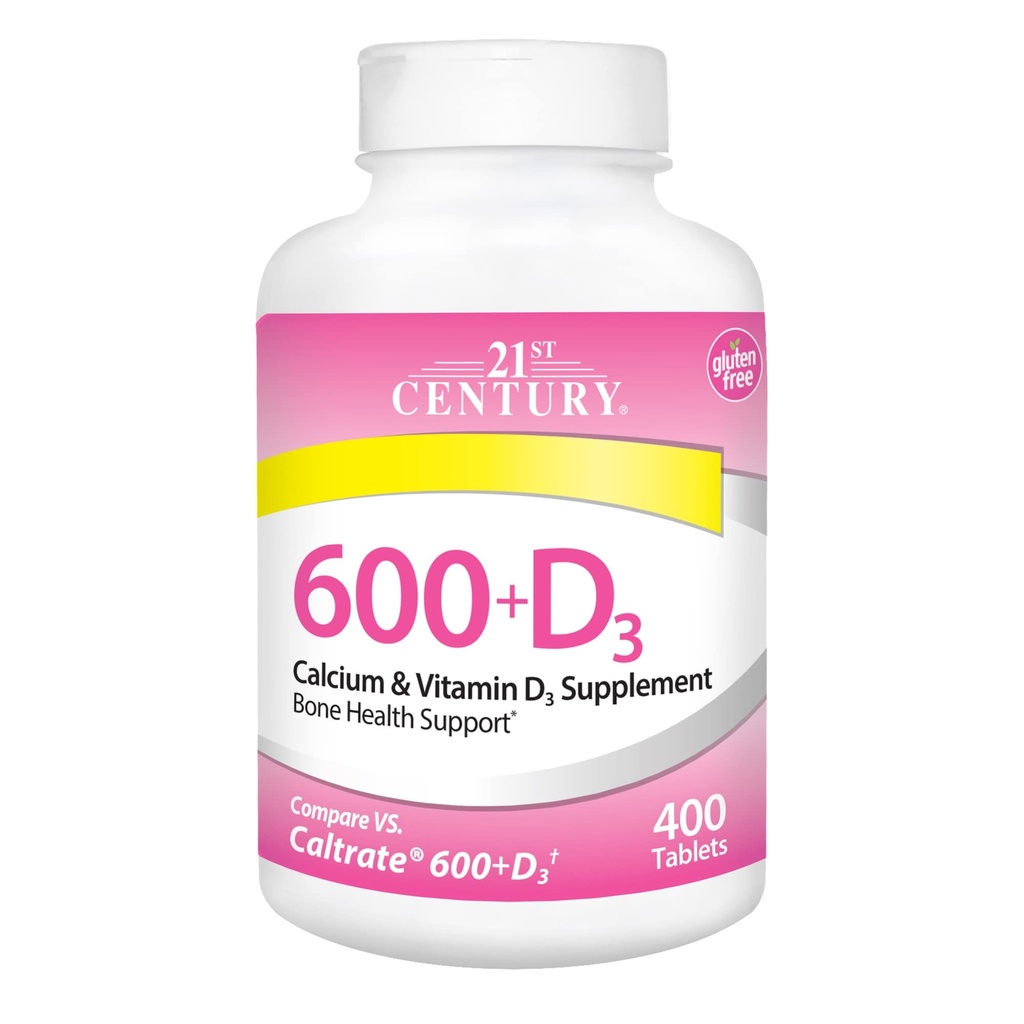 21. Yüzyıl Gıda Plus D Supplement Tablet, 600 mg, 400 Kont