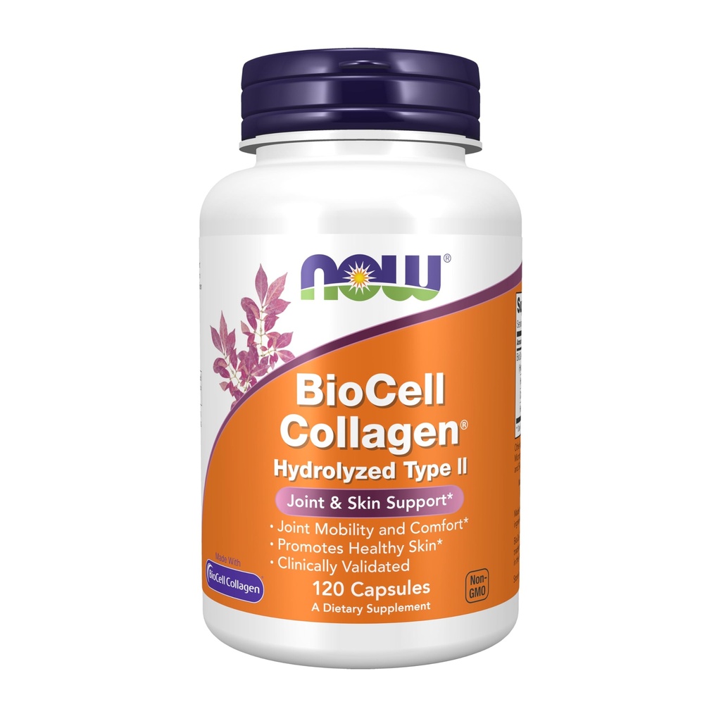 Şimdi Gıdalar Tamamlar, BioCell Collagen® Hydrolyzed Tip II, Klinik Olarak Geçerli, 120 Veg Capsules