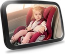 Shynerk Bebek Araba Aynası, Geniş Kristal Clear View, Shatterproof, 360° Rotation, Crash Test Edildi ve Onaylandı
