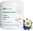 HillVital Eczema Çocuklar için Krem - Yetişkinler için Moisturizer, Herbal Baby Eczema Relief, Itch Relief Hives Treatment, Anti Itch Lotion and Seborrheic Dermatitis Balm 8.5 fl oz