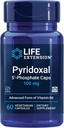 Life Extension Pyridoxal 5'-Phosphate Caps -Vitamin B6, 100 mg, Bioactive B6 for Cardiovascular, Kidney & Nerve Health -Gluten-Free, Non-GMO, Vegetarian -60 Vegetarian Capsules