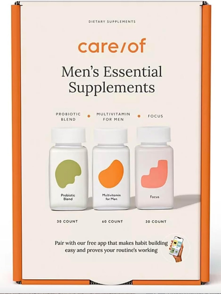 Bakım / Erkeklerin Temel Supplements 3 Pack, Multivitamin, Probiyotik ve Focus (90 ct.)