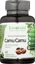 Emerald Laboratuvarlar Camu - Plant-Kaynaklanmış Vitamin C, Bioflavonoyaklar, Amino Asits & B Vitaminleri - Gluten-Free, Vegan - 60 Sebze Capsules (30-Day Supply)