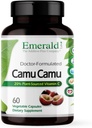 Emerald Laboratuvarlar Camu - Plant-Kaynaklanmış Vitamin C, Bioflavonoyaklar, Amino Asits & B Vitaminleri - Gluten-Free, Vegan - 60 Sebze Capsules (30-Day Supply)