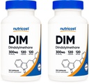 Nutricost DIM (Diindolylmethane) 300mg, 120 κάψουλες με BioPerine (2 φιάλες)
