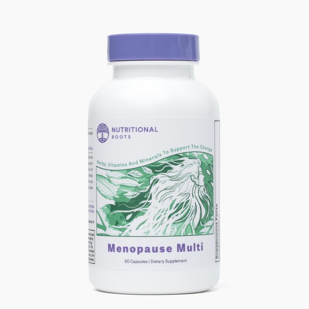 Nutritional Roots 5-in-1 Menopause Support Vitamins for Women, Fermented Vitamins, Minerals, Probiotics and Organic Herbs, Third Party Tested, Doctor's Choice, 30 Servings