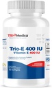 Trio- E 400 IU Βιταμίνη E (400 IU) dl- Alpha, Συμπλήρωμα διατροφής για Αντιοξειδωτική Υγεία & Ανοσοποιητικό Σύστημα, 60 Softgels