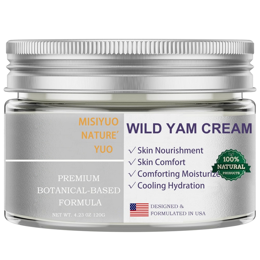 Kadınlar için Organik Vahşi Yam Krem - Soothing Skin Comfort, Doğal Malzemeler, 120g