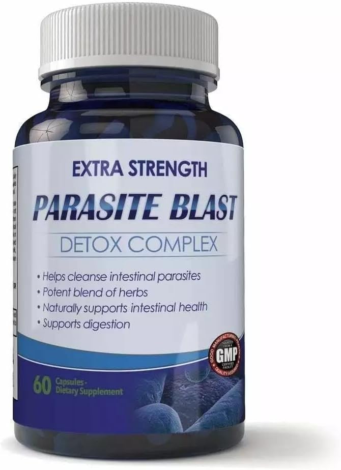 Parasite-Blast Cleanse Detox: Hızlı Vücut Boost ve Sağlık Detoxification için 60 Capsules,Dog