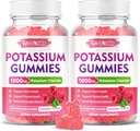 2 Pack Pyum Gummies, Pyum Chloride 1000 mg for Yetişkinler, Sugar-Free Pyumal Gummies Support Electrolyte Balance & Leg Cramps for Women & Men, Raspberry Flavor, 120 Count