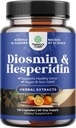 Circulation için Diosmin Hesperidin 1000 mg Kompleksi - Hesperidin & Diosmin Kompleksi Vein Desteği için Bitter Orange - ISO 17025 Lab Test Edildi - Vegan Non-GMO & Gluten Free (2 Ay Supply)