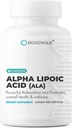 Alfa Lipoic Acid 650 mg, Antioksit Sağlık ve Genel Sağlık Destekler Genel Sağlık ve Sağlık, ALA 60 Capsules - Amerika'da Made in ABD - Vegan, Non-GMO, Gluten Free