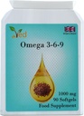 Ved Omega 3-6-9 Cold Supplement softgel, Cold Press Flaxseed Oil, 1000 mg 90 Soft Gel - 90 Days' Supply.