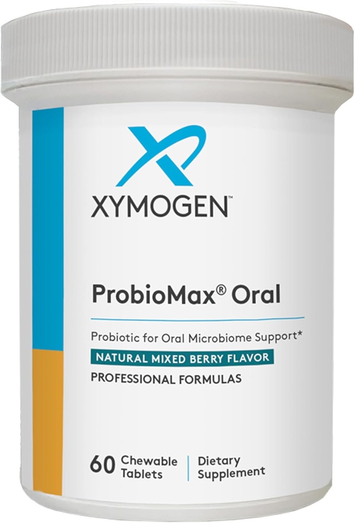 Gum Health + Dental Care için XYMOGEN Oral Probiyotikler - ProbioMax - Bifidobacterium Lactis (60 Tablet) ile Sağlıklı Bir Ağız için Diş Probiyotikleri