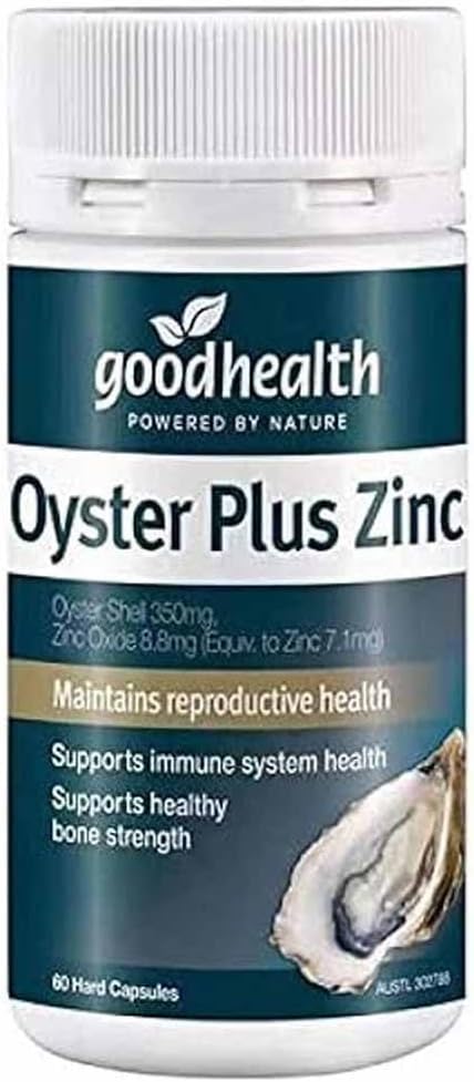 Goodhealth Oyster Plus – 60 Capsules – Marine Nutrient Supplement with çinko and Taurin for Health and Vitality – Supports Immune and Reproductive Healt