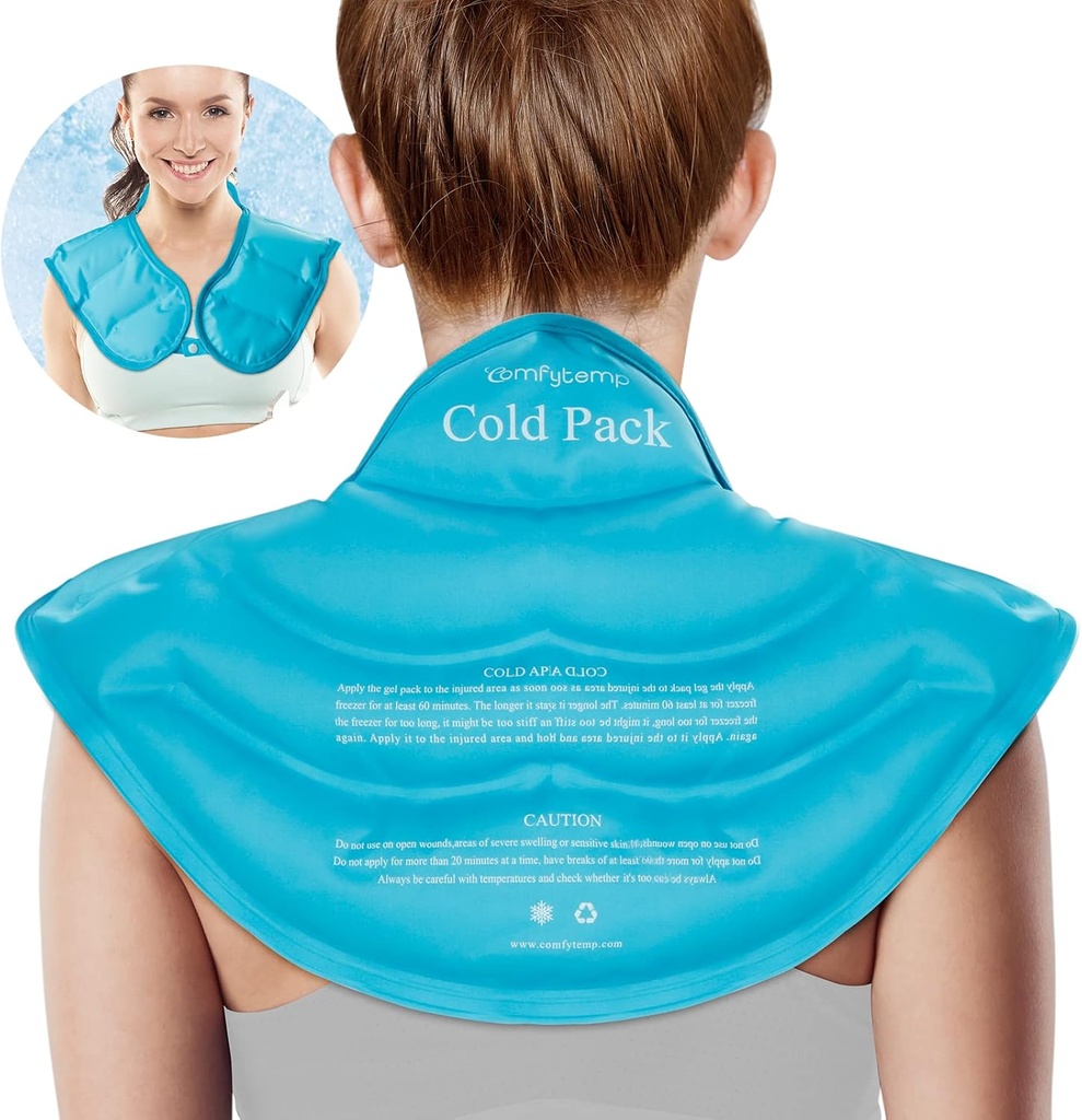 Strafytemp Buz Paketi Boys Pain Relief, Resuable Large Gel Omuz Üst Geri, Cold Compress Physical Therapy for Cervical Injuries, Men Women Gift