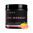 Kaged Original Pre Workout Powder | Pink Lemonade | Pre-Workout with Creatine, Beta Alanine, L-Citrulline, BCAAs | 274 mg Caffeine | Pre Supplements for Men & Women | 20 Servings