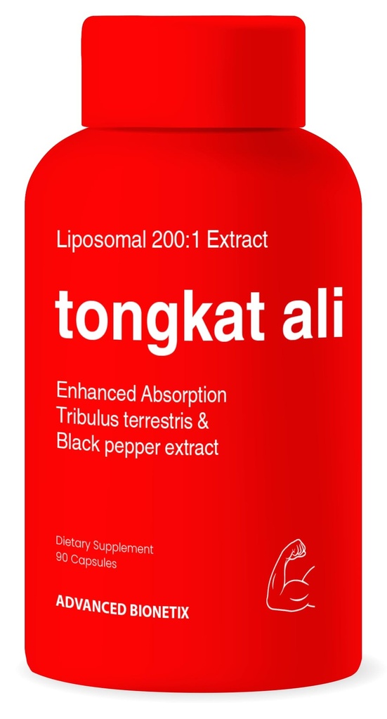 Advanced Bionetix Liposomal Longjack Tongkat Ali Extract Capsules | Powerful Pure Extract | Strength, Drive, Performance & Muscle Mass