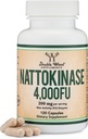 Nattokinase Supplement 4000 FU servisleri, 120 Capsules (Japon Natto) Sistemik Enzymes for Cardiovascular and Circulatory Support by Double Wood