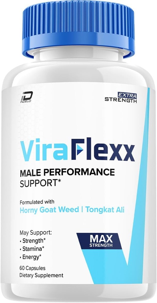 ViraFlexx Capsules Supplement, Vira Flexx Advanced Men Wellness Support, Resmi ViraFlex maksimum Güçlü Enerji Performansı, Vira Flex Premium Diyetary Formula Yorumlar (60 Capsules)