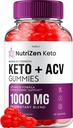 NutriZen Keto ACV Gummies - Gelişmiş Formula Nutri Zen Keto Plus ACV Gummies Apple Cider Vinegar ketrizen ACV Gummies Diyetary Supplement Yorumlar Men Women (60 Gummies)