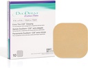 Convatec Duoderm Extra Thin Control Gel Formula 4"x4" Hydrocolloid Στερεό αυτοκόλλητο φόρεμα για επιφανειακές πληγές, χαμηλή τριβή, Latex-free, Αδιάβροχο, πλατεία, μπεζ, 10ct κουτί