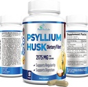 Psyllium Husk Diyetsel Fiber Supplement 2175 mg, Non-GMO, 90 Capsules