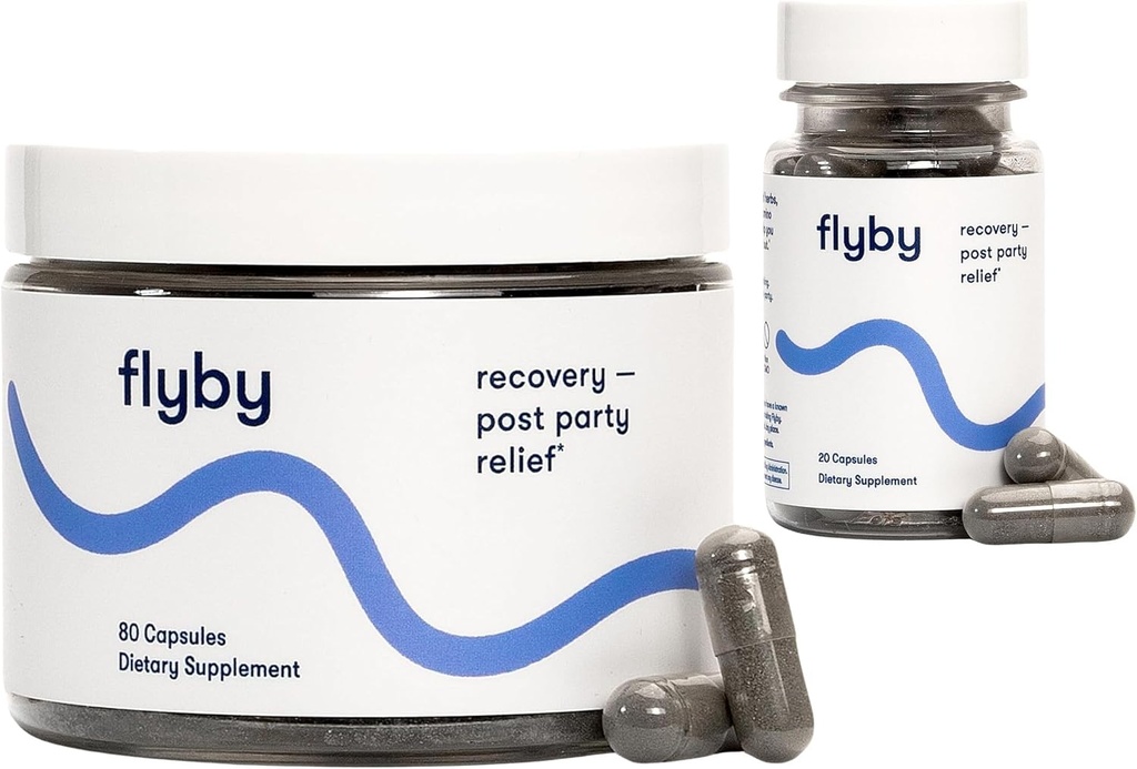 Flyby χάπια αποκατάστασης - όλα τα Hang, χωρίς το Over!TM - Post Party πόσιμο απαραίτητο με την υποστήριξη του ήπατος 80 & 20 κόμη