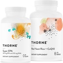 THORNE - Super EPA ve Red Yeast Rice & CoQ10 Sche - Supports Cardiovascluar, Ortaklar, Beyin ve Skin Health - 90 ila 120 Hizmet