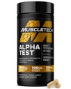 MuscleTech Testosterone Booster για άνδρες, AlphaTest - T-Boost Mens συμπλήρωμα με Tribulus Terrestris & Boron - Καθημερινή ανδρικό γυμναστήριο συμπληρώματα προπόνησης για την ανάπτυξη μυών, Stamina & Energy - 120 χάπια