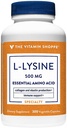 Η βιταμίνη Shoppe L-Lysine 500MG μία φορά την ημέρα (300 κάψουλες)