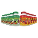 Justified Laboratories (10 Pack Vital Fruits and Veggies Supplement Whole Food Red & Green Superfoods Non GMO Vegan Friendly 900 Veggie Capsules 10 Şişes