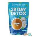 Skinny Boost Evening Detox Tea-14 Tea Bag Total, Supports Detox ve Cleanse, Bloating,% 100 All Natural, Vegan, Non GMO
