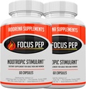 2 Pack- Over The Counter Stimulants to Speed Up Natural: Study Alternative and Best Energy Supplements for Nootropic Brain Boosting, 120 Pills