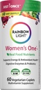 Rainbow Light Womens One High-Potency Daily Multivitamin, Womens Multivitamin Yüksek Lisans Immune Support, With Vitamin C, Biotin ve Ashwagandha, Vegetarian, 60 Count