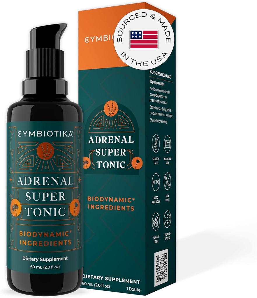 CYMBIOTIKA Ashwagandha, çinko, Lavender, Kutsal Basil, Immune Support & Relaxation, Gluten Free, Vegan, DW, 2 fl ozz