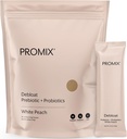 ProMix Beslenme Debloat Prebiyotikler ve Probiyotikler, Kadınlar için Bloating Relief, Gut Cleanse Detox for Men and Immune Support - White Peach - 30 Hizmetler (Görünen 30 Paket)