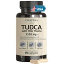 VINATURA TUDCA Süt Butle 1250 mg - Tudca Supplement, Tudca Salts, Liver Support, Gallbladder Supplements *USA Made and Tested* Bile Salts Supplement - 90 Capsules