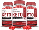 Justified Laboratories (3 Pack Trim Tummy Keto ACV Μηλίτης Ξύδι μήλου Formulated with Ρόδι Σκόνη Χυμού Β12 Vegan Non GMO 180 Gummies