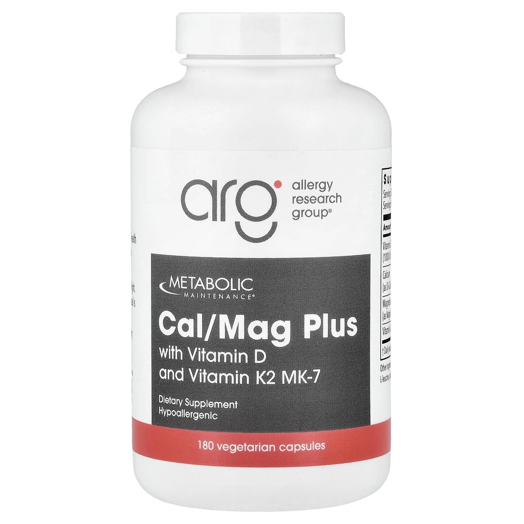 Metabolic Bakım - Cal/Mag Plus w/Vitamin D & K2 180 kapak