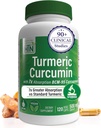 Sağlık Thru Beslenme Turmeric Curcumin Kompleksi 500 mg Supplement | BCM-95 Curcugreen Klinik olarak Studied | Vegan sertifikalı (120 paketi)